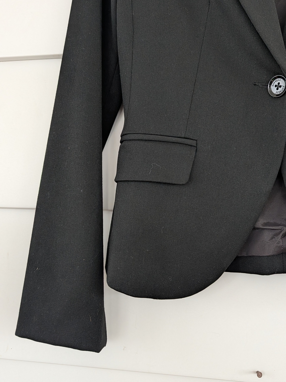 Express Women's Black Tailored One-Button Blazer, Size 4 - Picture 2 of 10
